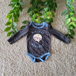 Harry Potter Baby Boy Mischief Managed Onesie (3-6 Months)